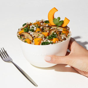 Butternut Squash + Chimichurri Harvest Bowl Sunset