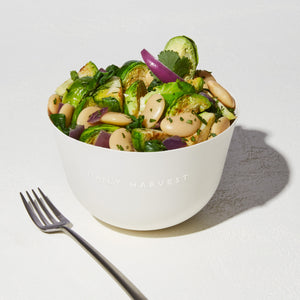 Gigante Bean + Savoy Cabbage Harvest Bowl Sunset