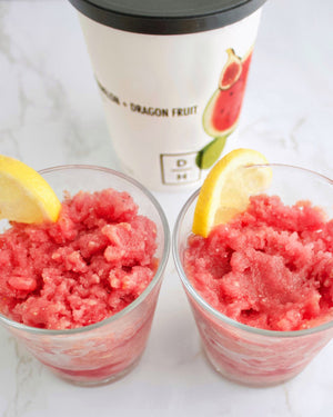 Watermelon + Dragon Fruit Granita Recipe