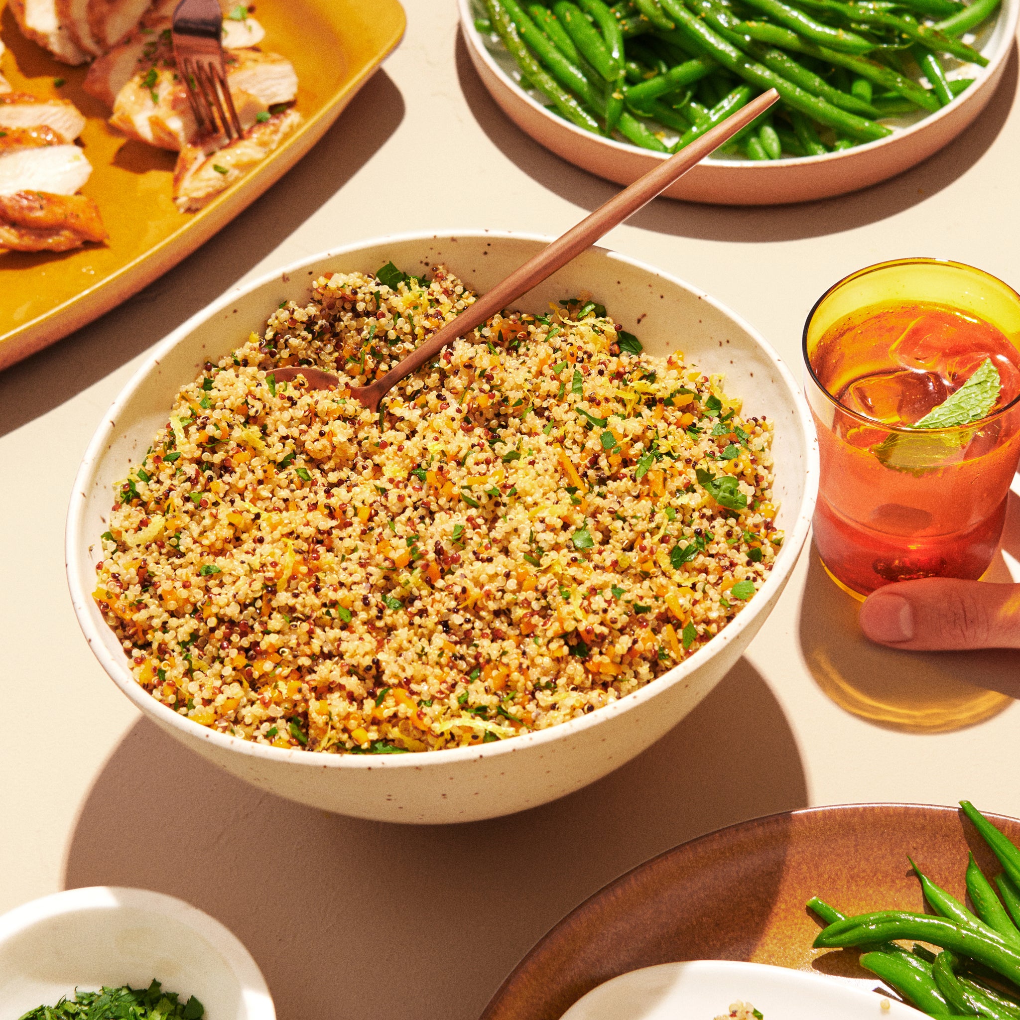 Lemon Quinoa + Butternut Squash Grain Sunset