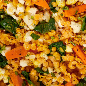 Red Lentil + Cumin Harvest Bowl Sunset