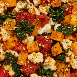 Butternut Squash + Kale Shakshuka Harvest Bowl Sunset