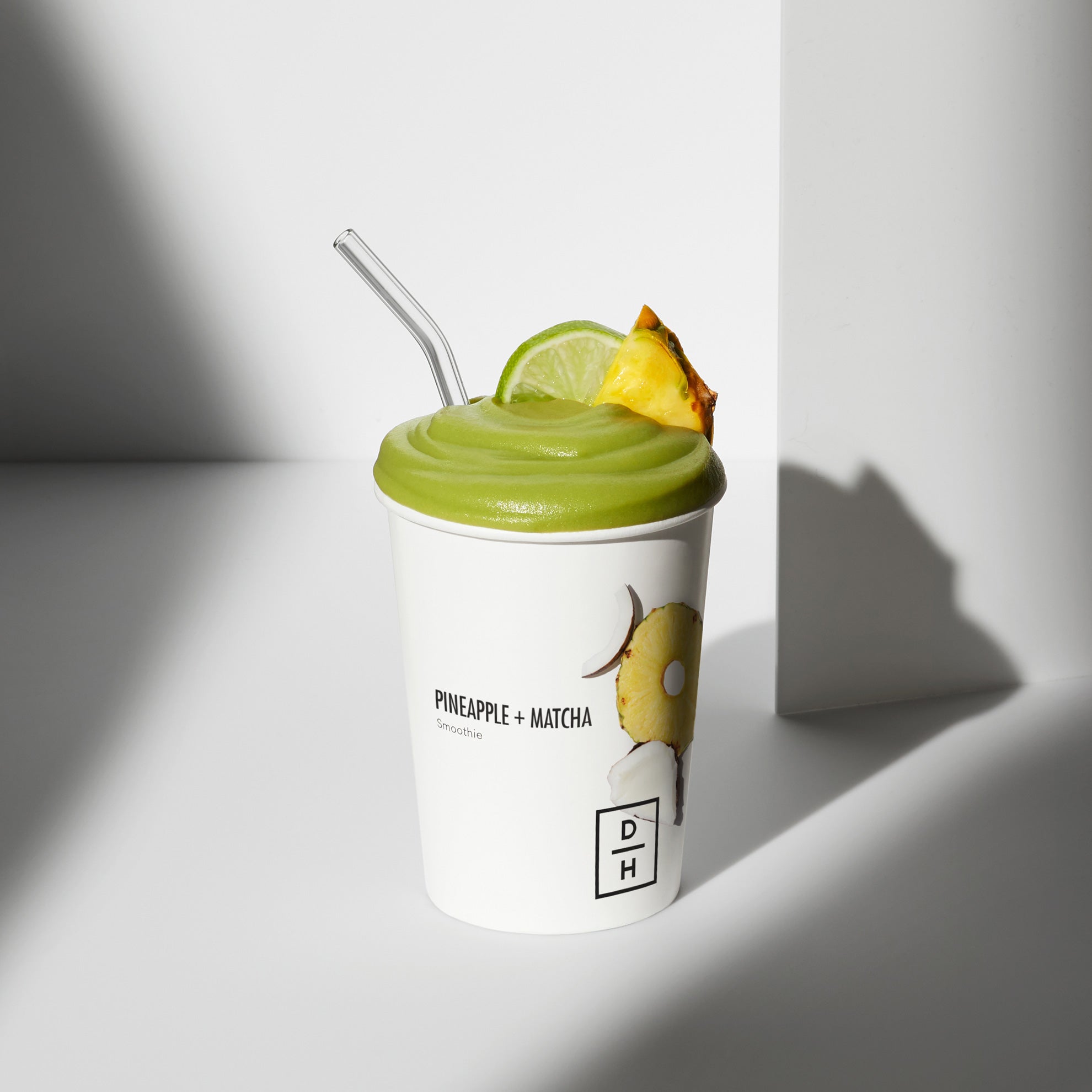 Pineapple + Matcha Smoothie Sunset
