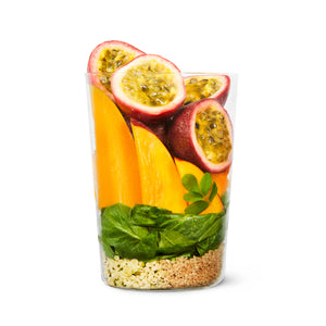 Passion Fruit + Greens Smoothie Sunset