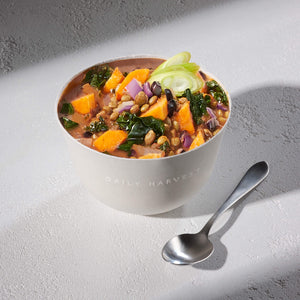 Sweet Potato + Black Bean Chili Soup Sunset