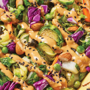 Almond Satay Brussels Sprouts + Carrot Harvest Bowl Daily Harvest