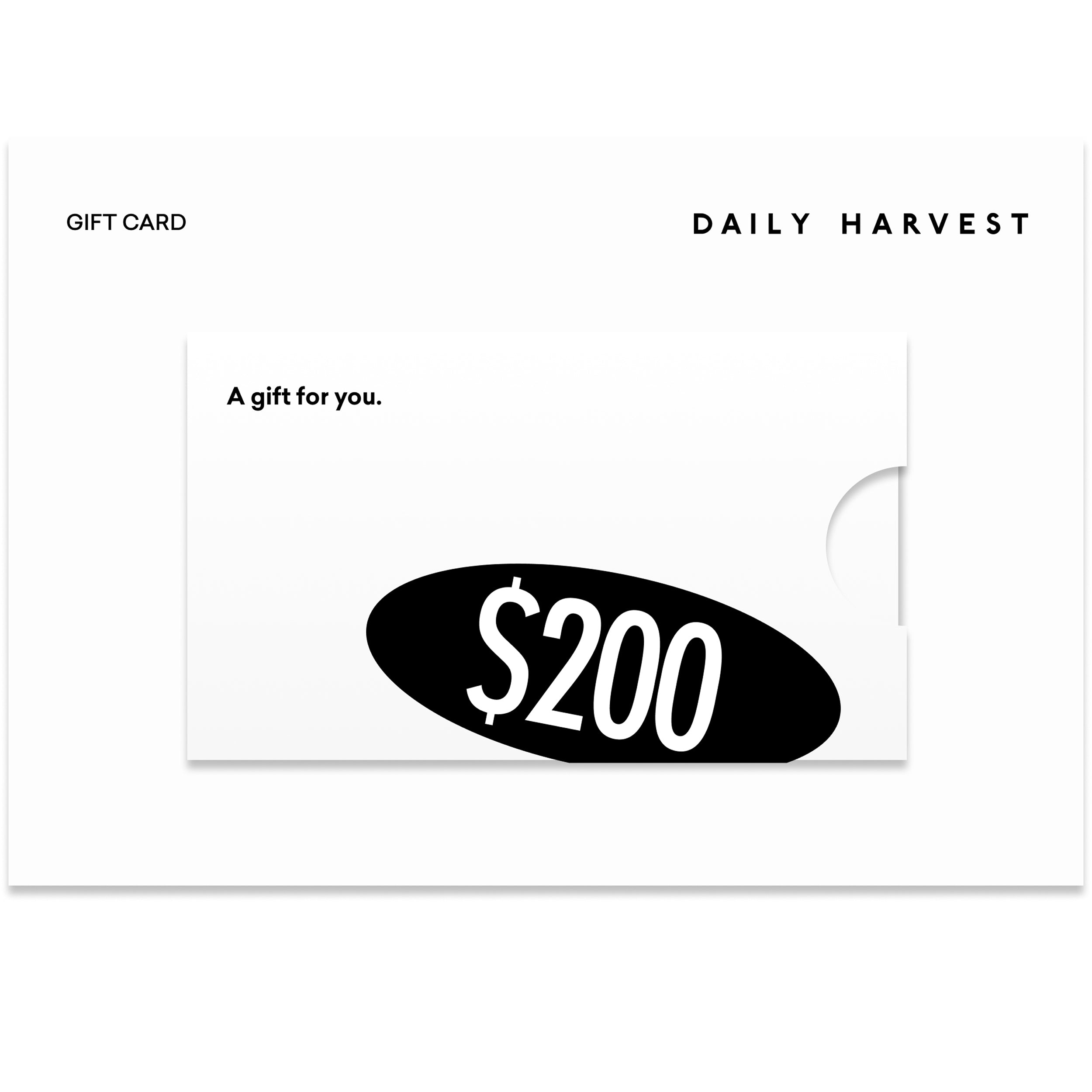 Gift Card Gift card Daily Harvest $200