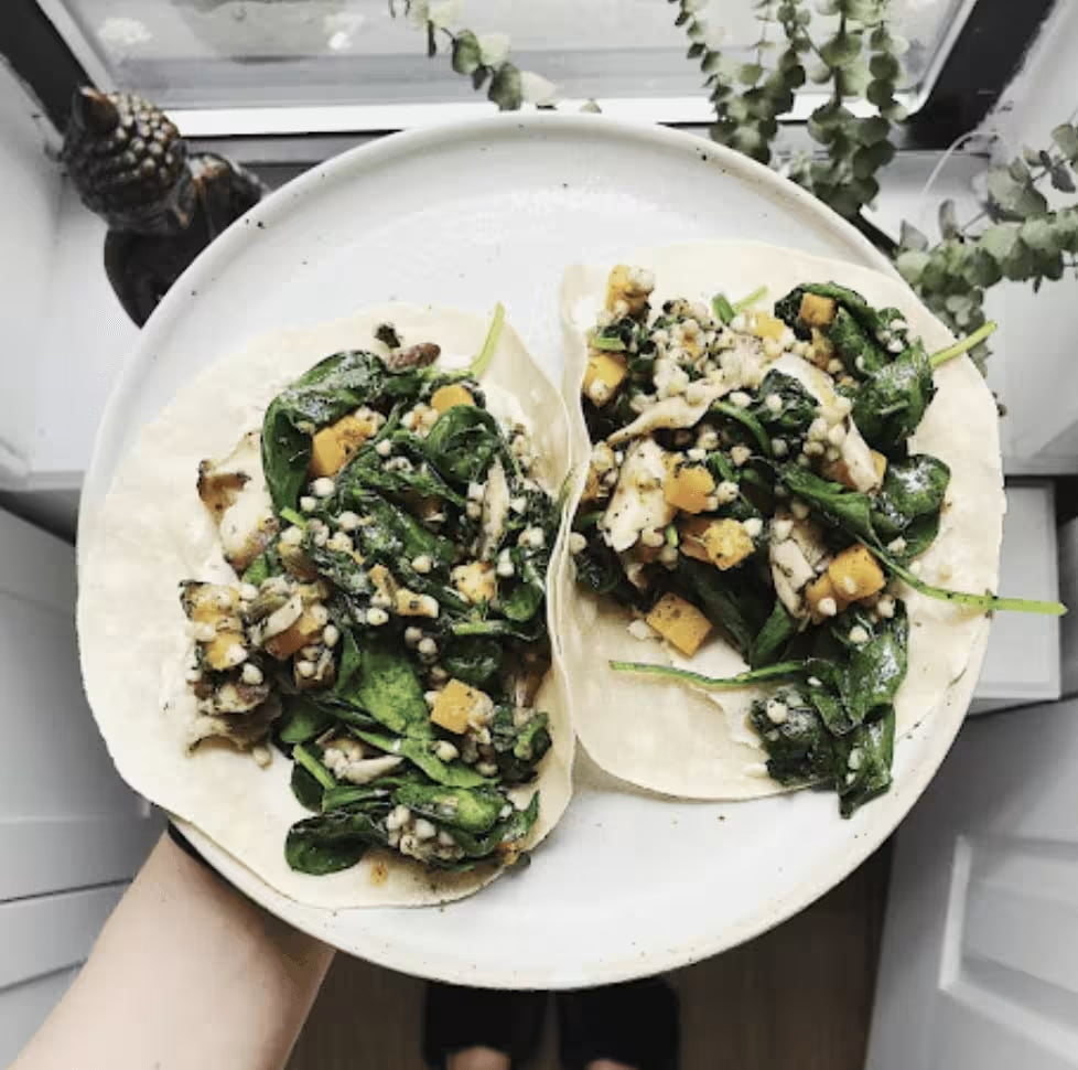 Butternut Squash + Chimichurri Tacos Recipe