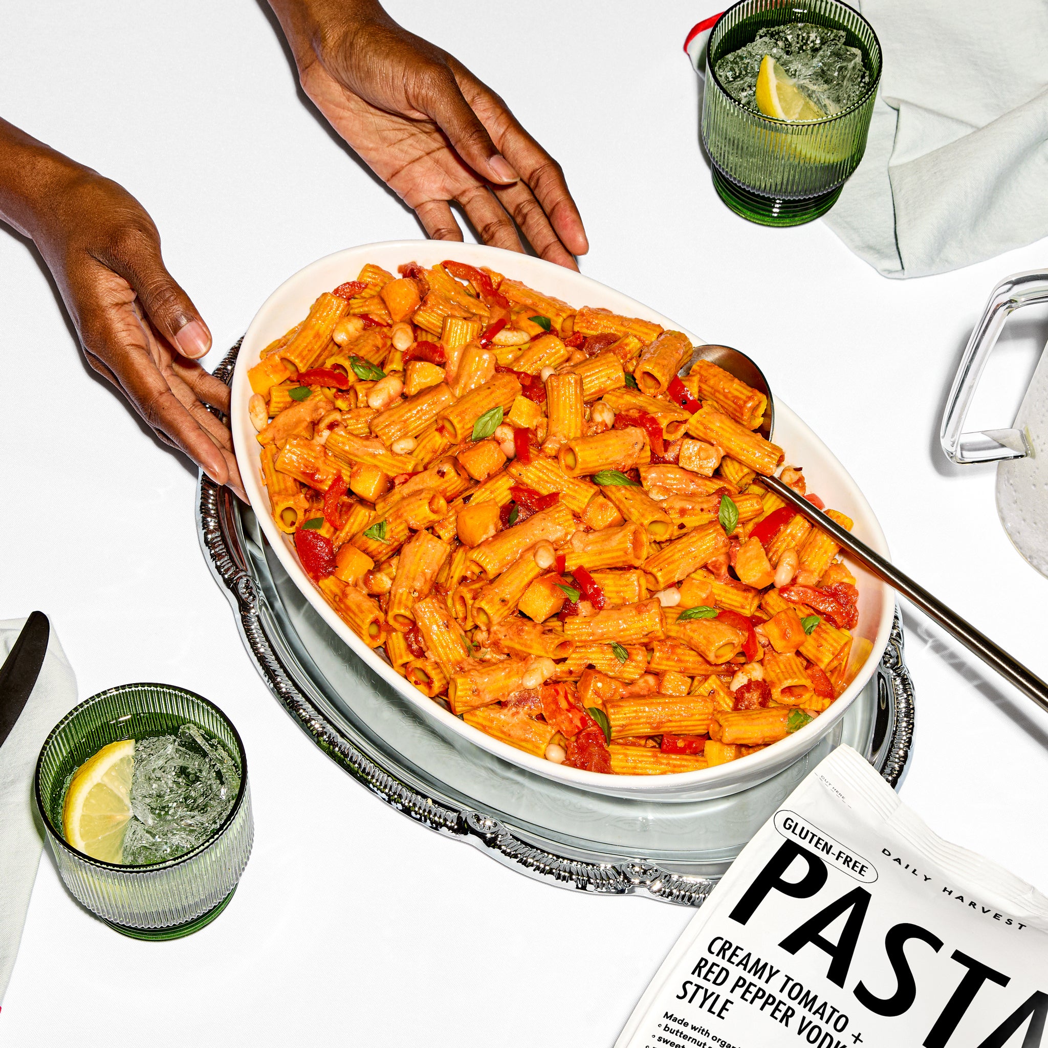 Creamy Tomato + Red Pepper Vodka Style Pasta Daily Harvest