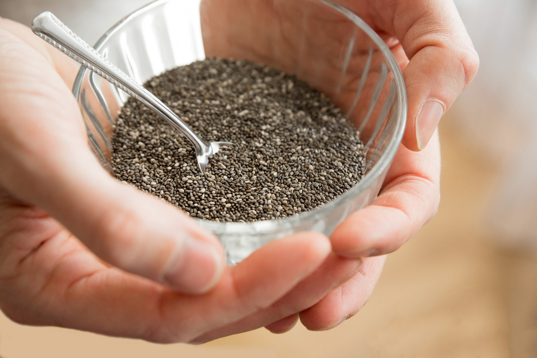 Image of chia seeds in a bowl