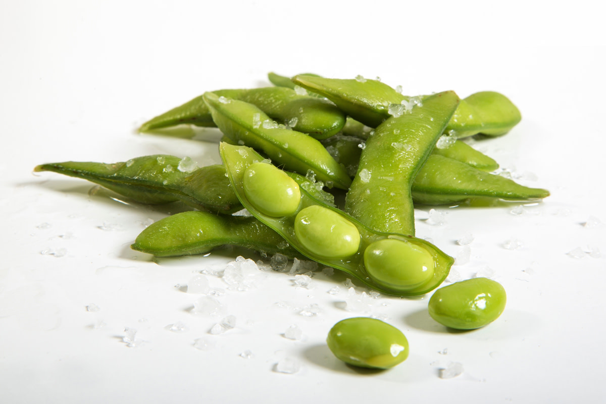 Raw edamame